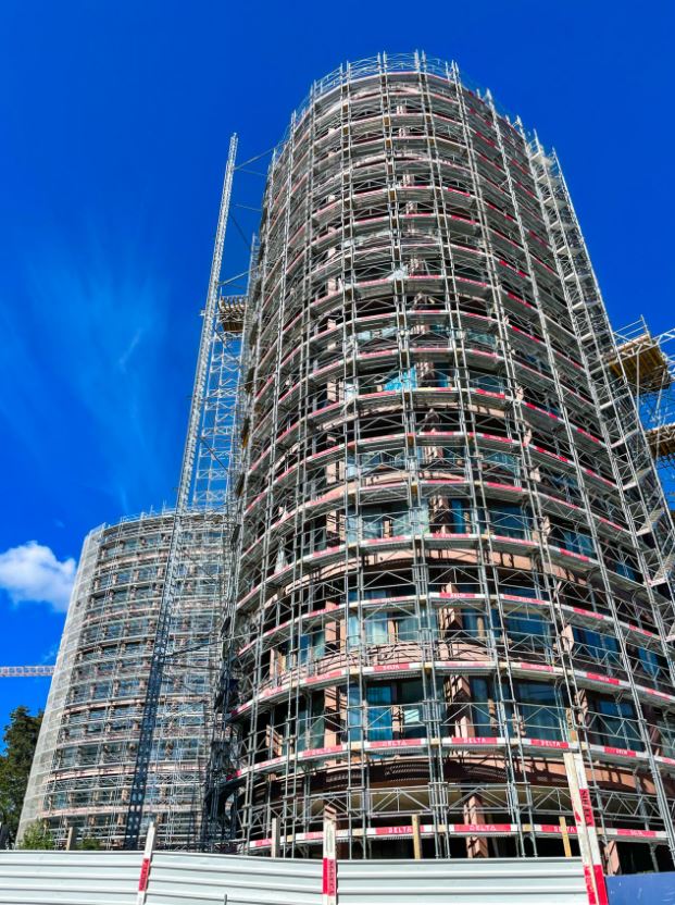 Le chantier NORBA de la résidence hôtelière de Survill