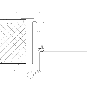 Porte communication affleuré - CFC